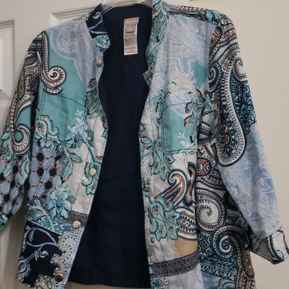 Chico's Jackets & Blazers - Linen Chico's Jacket, Size 2 (USA Size 12/14)